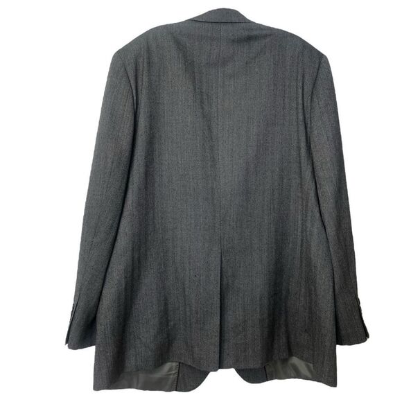 Saddlebred mens blazer 50L gray wool blend business casual office career - Picture 5 of 6